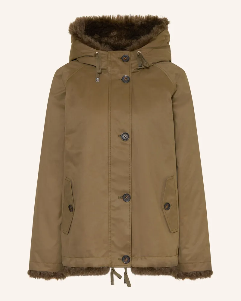 Milestone Parka Mstassia Mit Kunstfell gruen Oliv