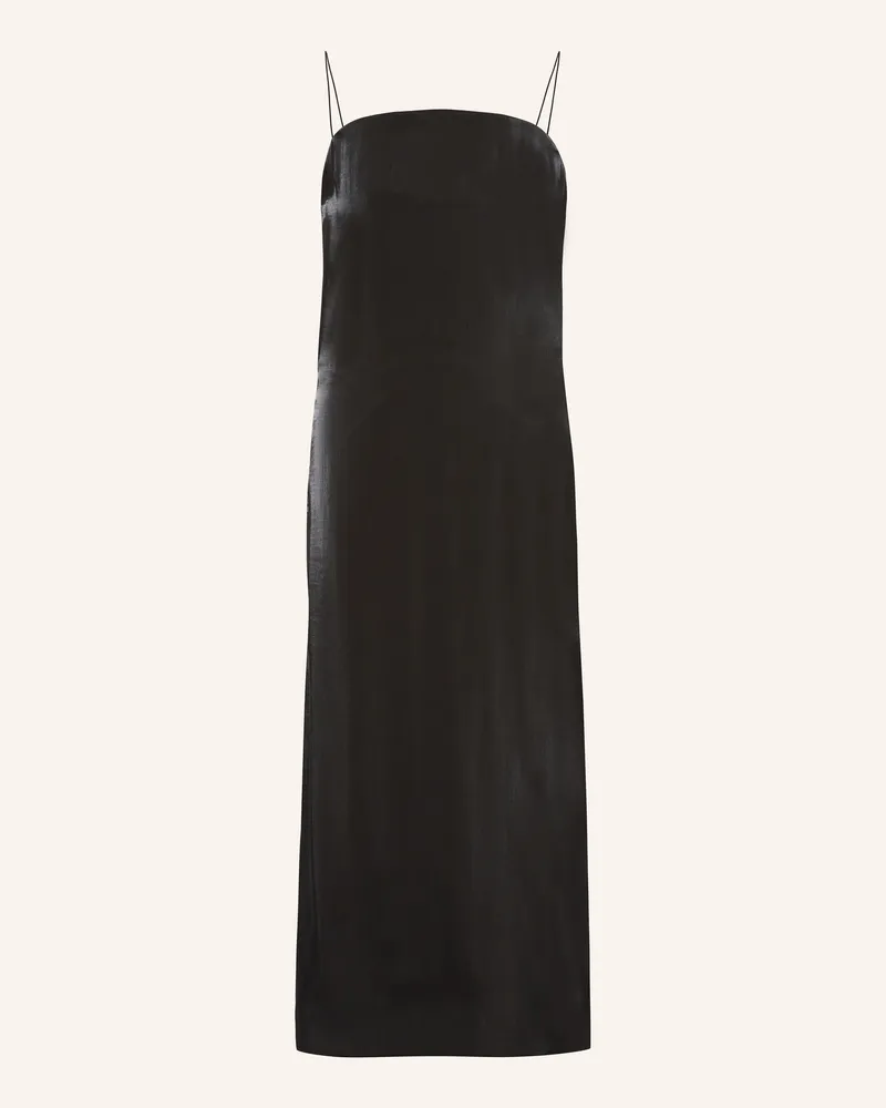 Jacquemus Cocktailkleid LA ROBE CARINO aus Satin Schwarz