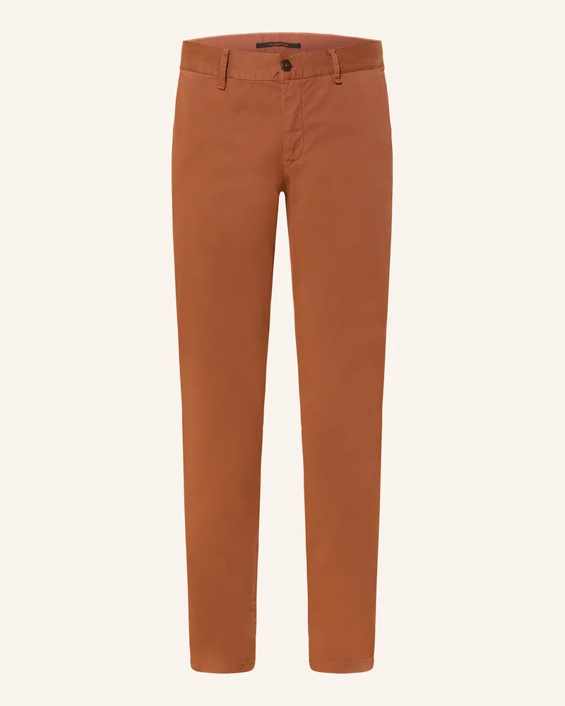 Alberto Chino LOU-GABARDINE Regular Fit Dunkelorange