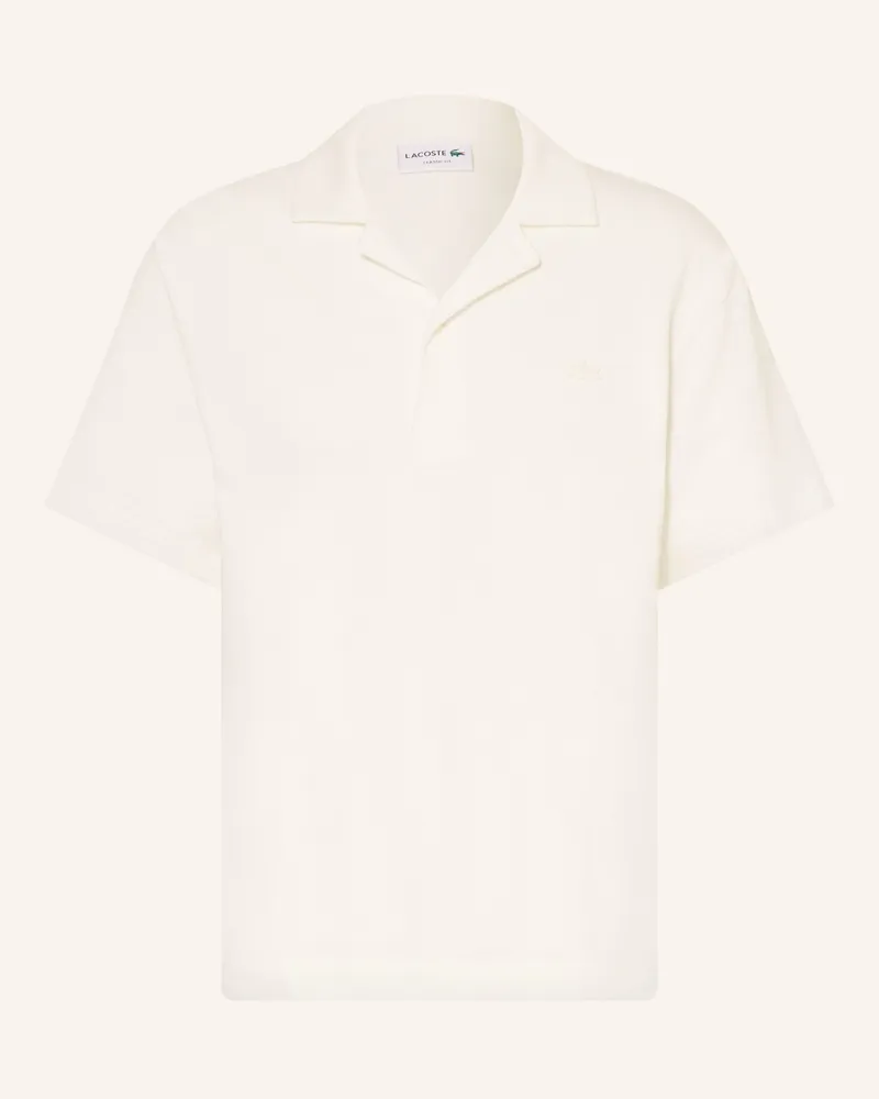 Lacoste Strick-Poloshirt weiss Weiss