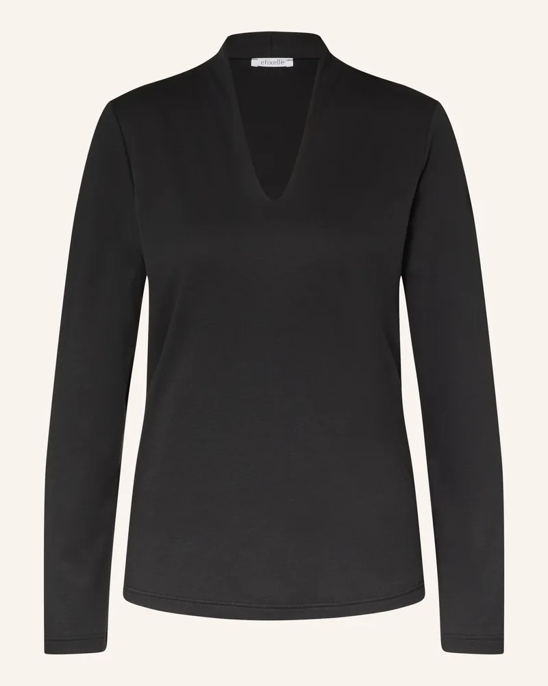 Efixelle Longsleeve schwarz Schwarz