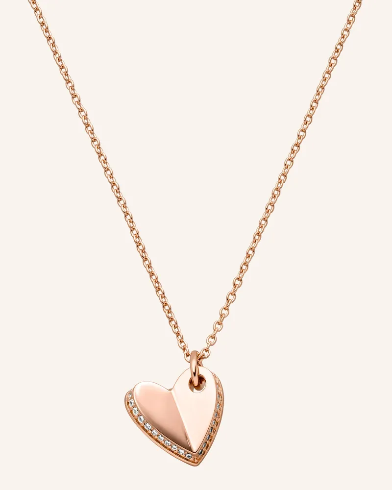 S.Oliver Halskette  Aus  925er Sterlingsilber rosegold Roségold
