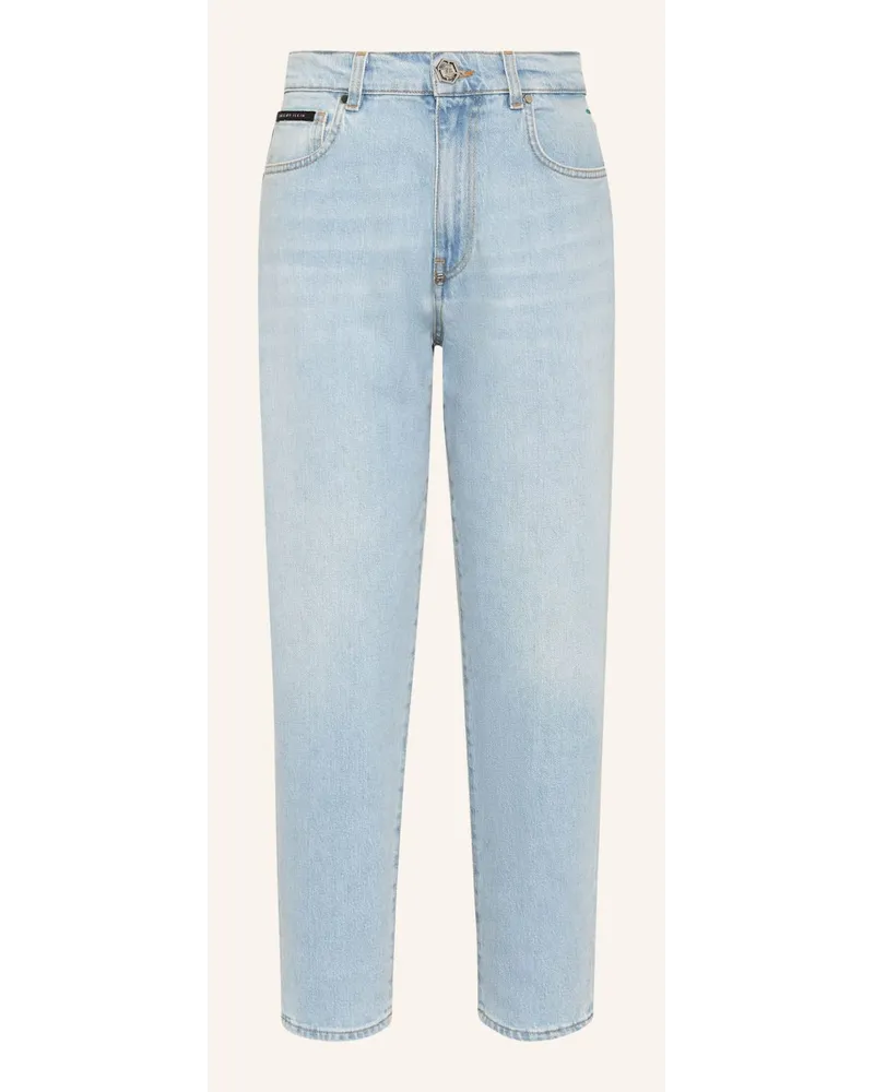 Philipp Plein Mom Jeans Blau