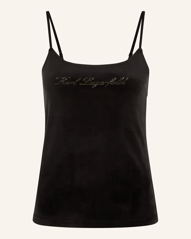 Karl Lagerfeld Top Schwarz