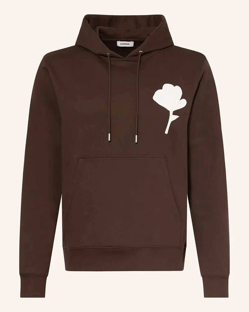 Sandro Hoodie Dunkelbraun