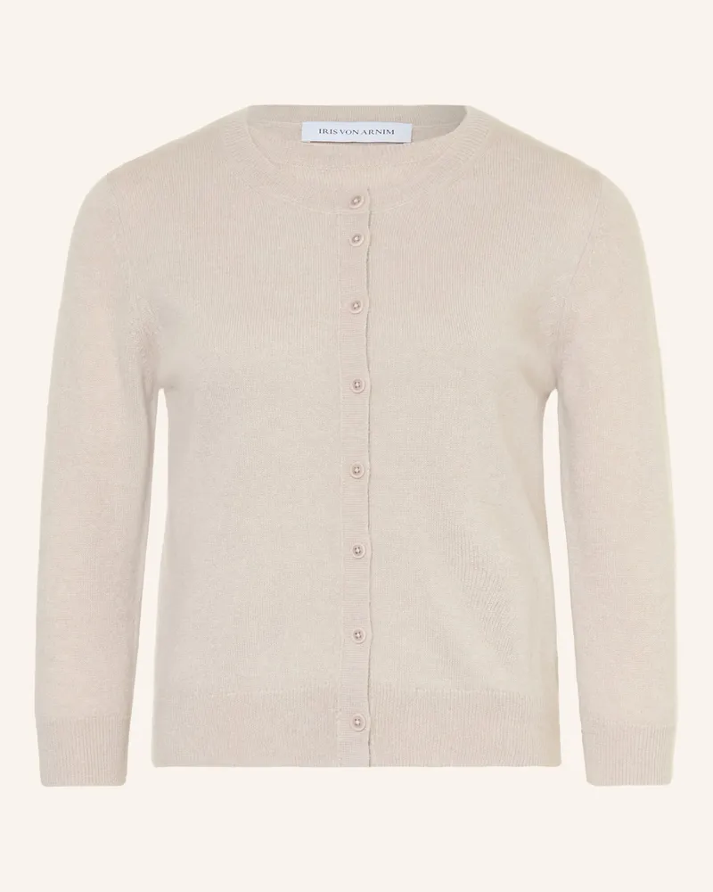 Iris von Arnim Set Niara Twinset: Strickjacke Und Stricktop Mit Cashmere beige Beige