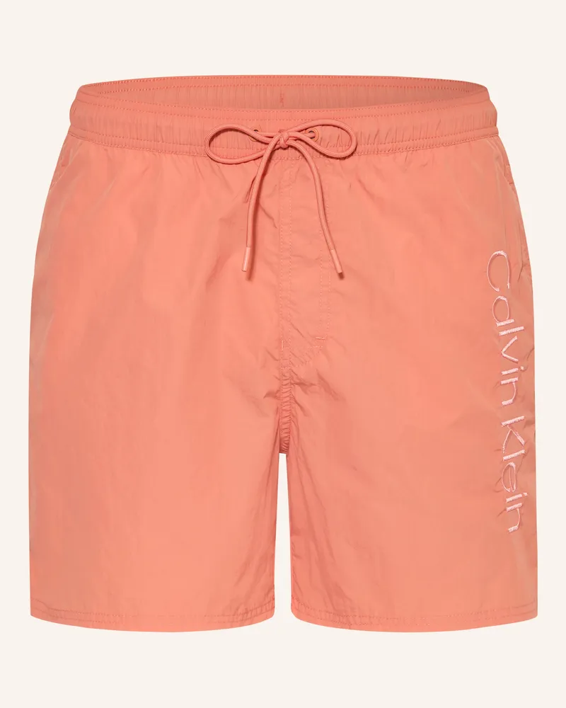 Calvin Klein Badeshorts orange Lachs