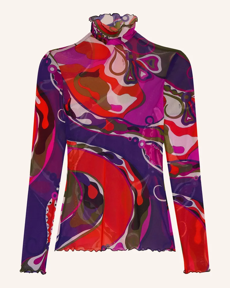 Emilio Pucci Longsleeve Aus Mesh pink Pink