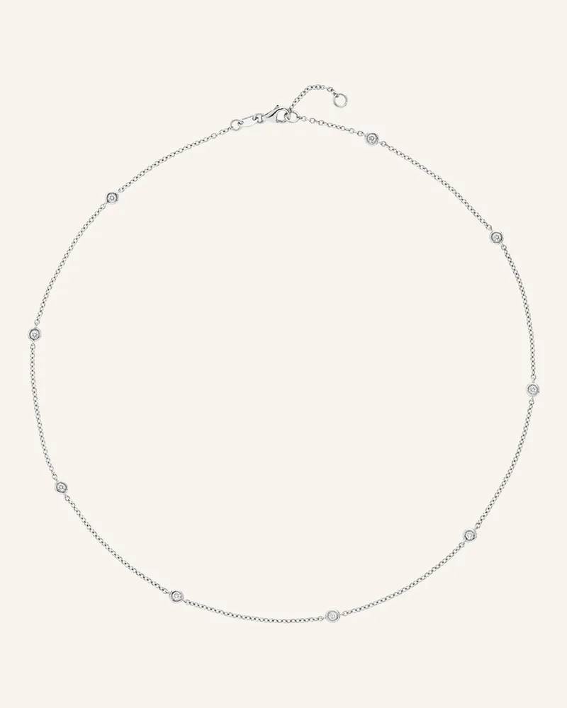 Wempe Fine Jewelry Collier Minimalism silber Weissgold