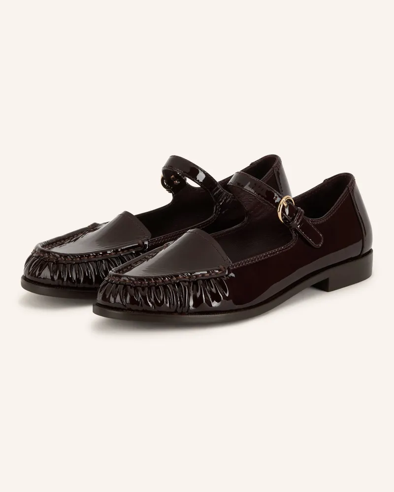 Jeffrey Campbell Mary-Jane-Ballerinas Lillith braun Dunkelbraun