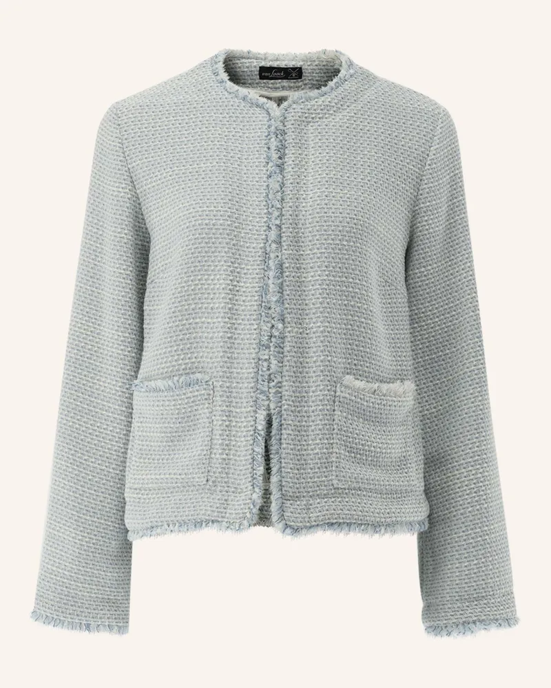 van Laack Mantel Modern Fit Blau