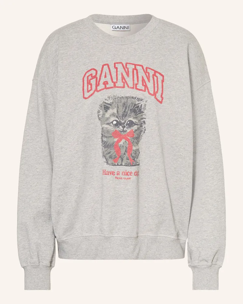 Ganni Sweatshirt MARGOT Grau