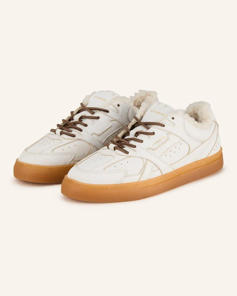 Copenhagen Sneaker CPH63 mit Teddyfell Creme