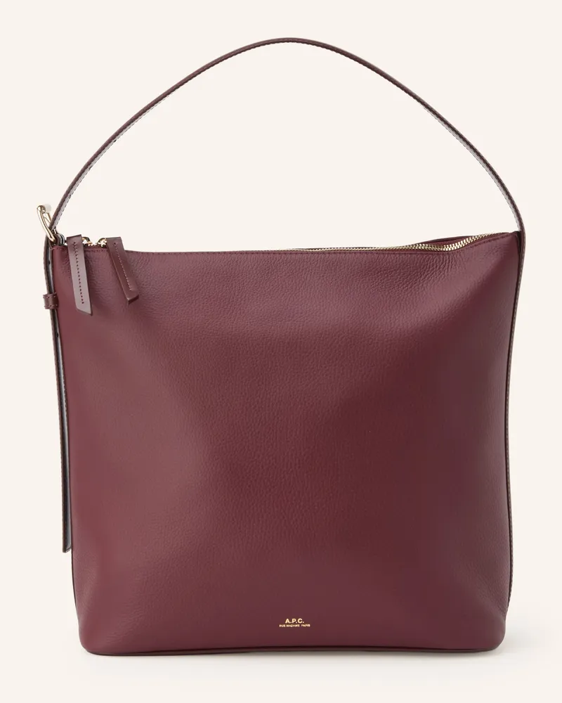 A.P.C. Hobo-Bag Vera rot Dunkelrot