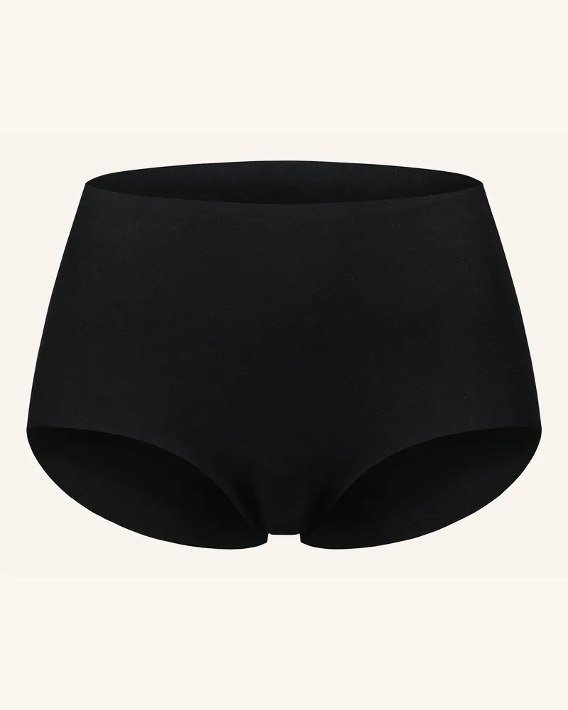 Ehrlich Textil Casual Cotton High Waist Slip Aus Bio-Baumwolle - Nahtlose Kanten schwarz Schwarz