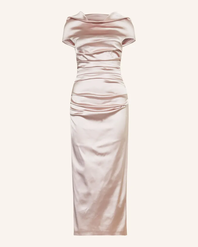 Talbot Runhof Cocktailkleid Aus Satin rosa Rosé