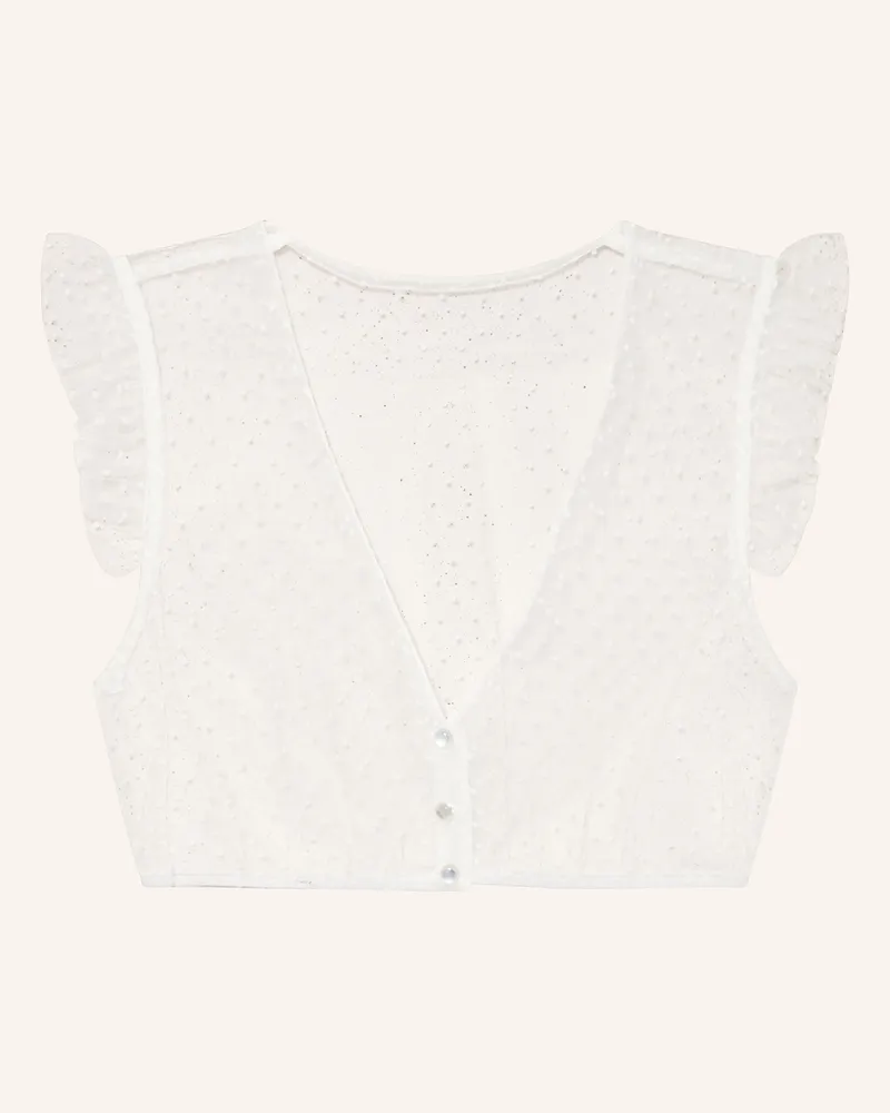 Spieth & Wensky Dirndbluse Genta weiss Weiss