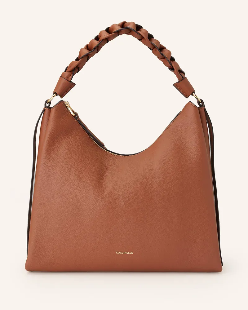 Coccinelle Beuteltasche braun Cognac