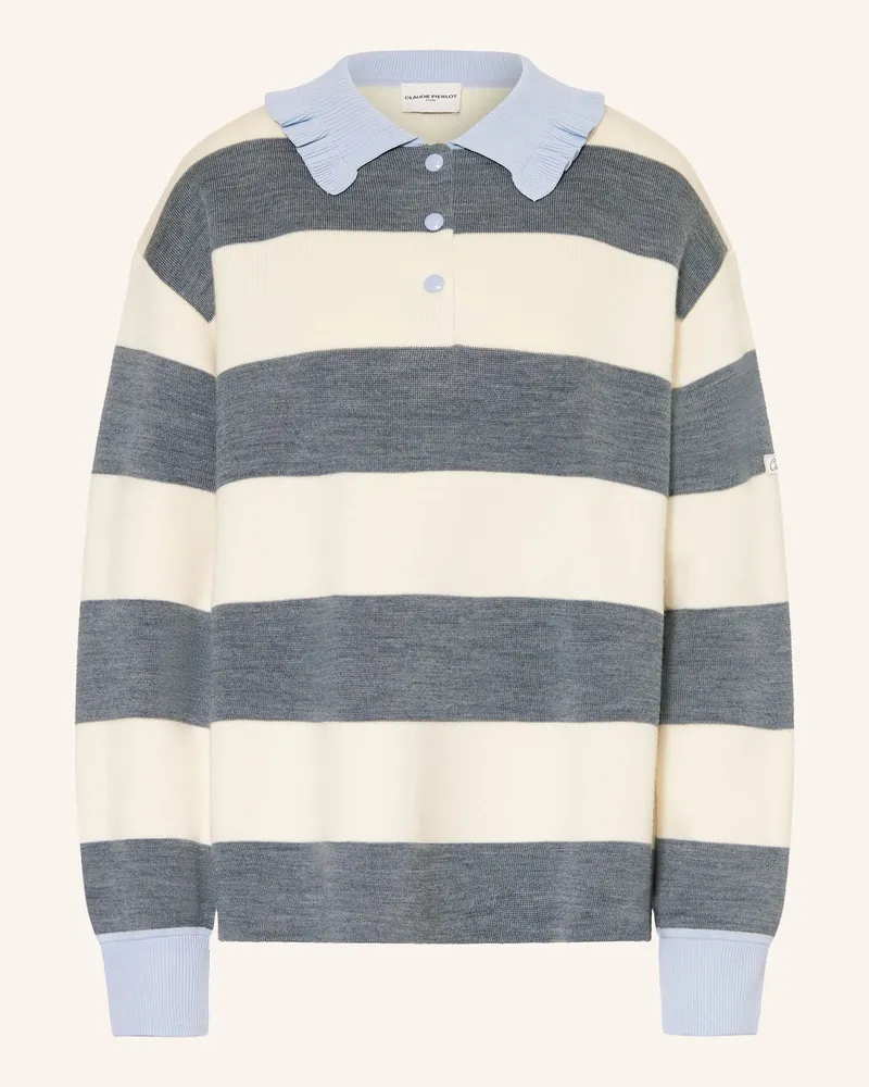 Claudie Pierlot Strick-Poloshirt Ecru