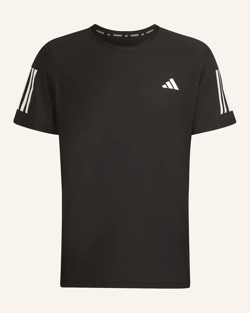 adidas Laufshirt Own The Run schwarz Schwarz