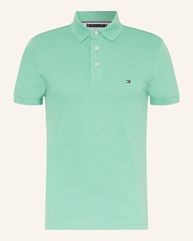 Tommy Hilfiger Piqué-Poloshirt Slim Fit Grün
