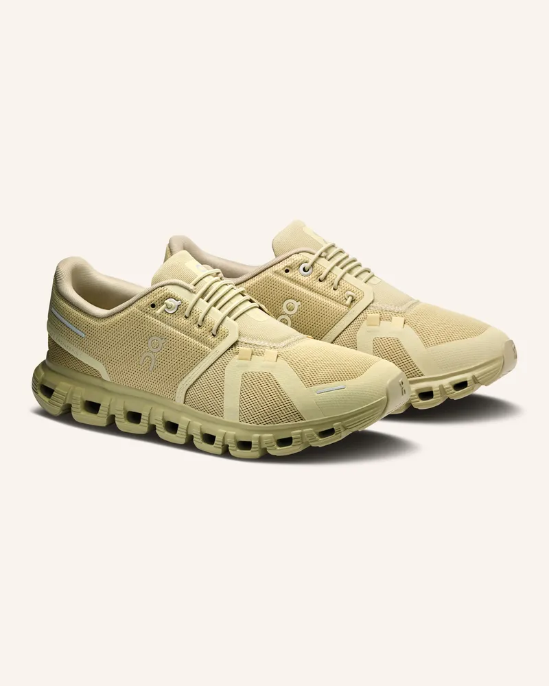 ON Sneaker Cloud 6 gruen Dunkelgelb