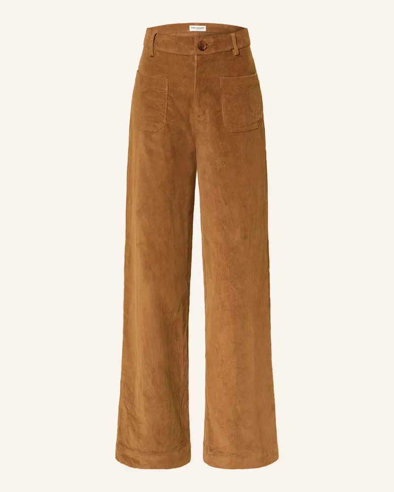 Lollys Laundry Cordhose Ringoll braun Hellbraun