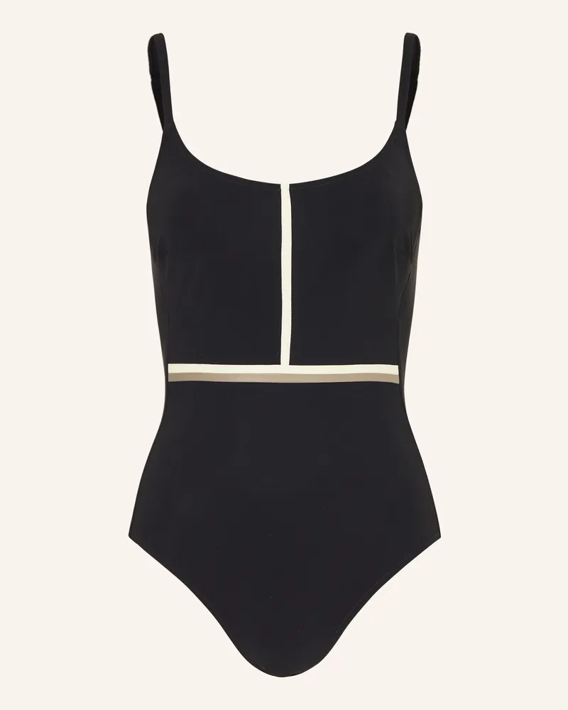 Maryan Mehlhorn Bügel-Badeanzug Modulé schwarz Schwarz