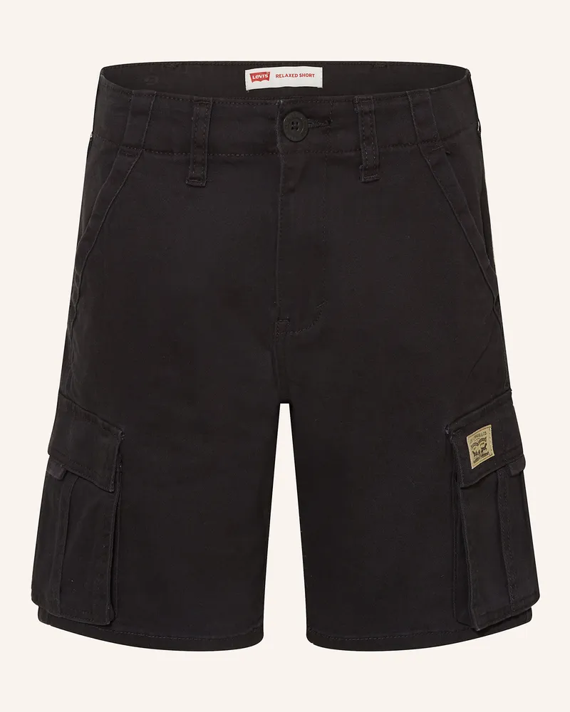 Levi's Cargoshorts Relaxed Fit Schwarz
