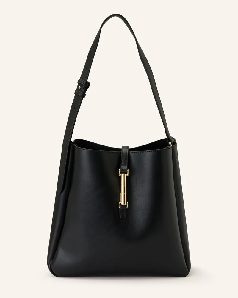 SEIDENFELT Schultertasche Loviisa Mit Pouch schwarz Schwarz