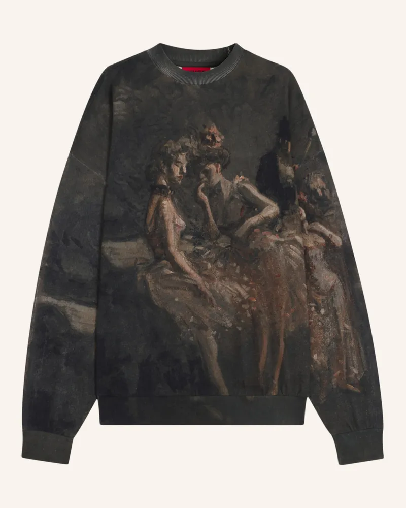 HUGO BOSS Sweatshirt DABUSI Oversize Fit Weiss