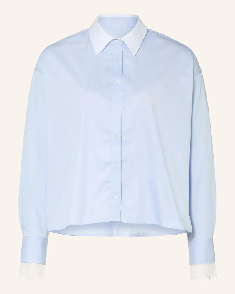 tonno e panna Hemdbluse Mit Spitze blau Hellblau