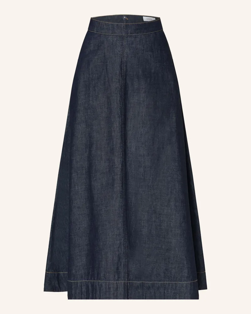 COMMA Jeansrock blau Dunkelblau