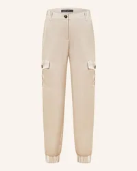 Marc Cain Cargohose aus Satin Beige