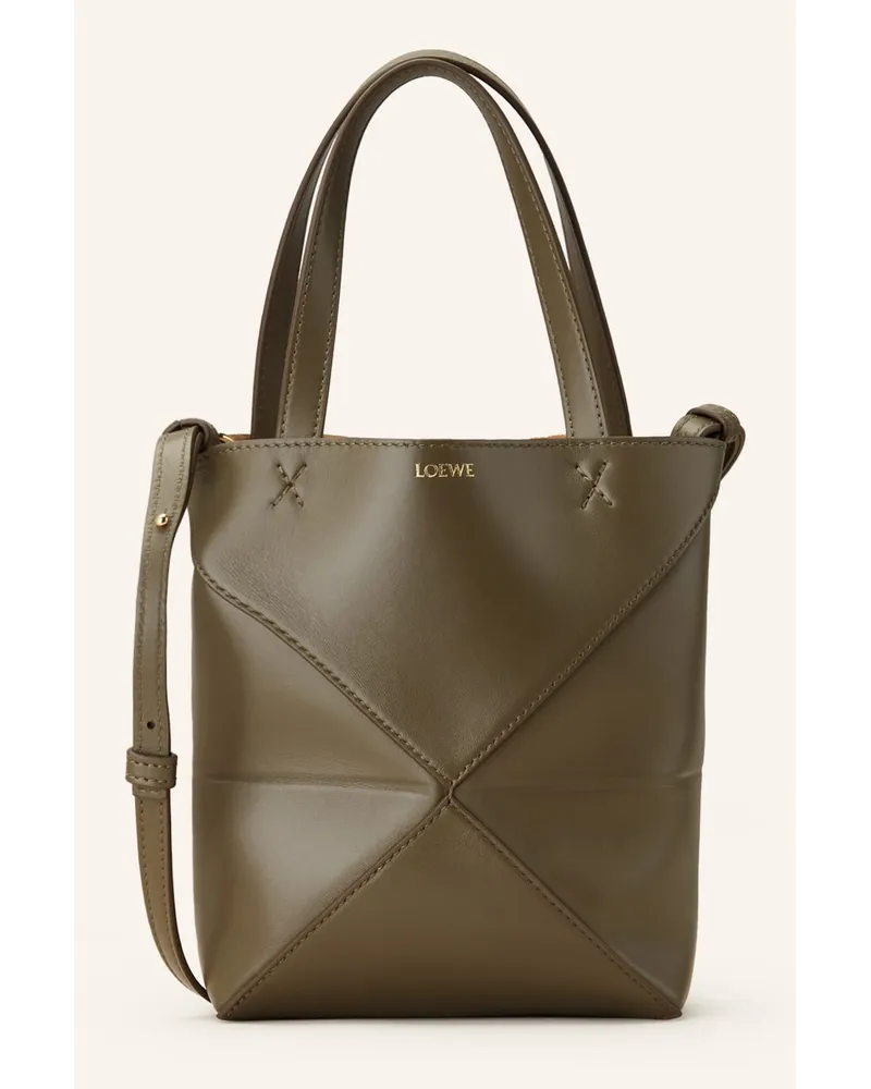 Loewe Handtasche PUZZLE TOTE MINI Gruen