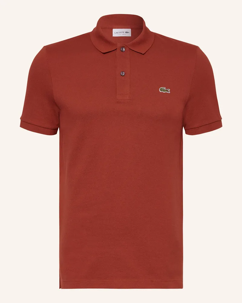 Lacoste Piqué-Poloshirt Slim Fit Rot