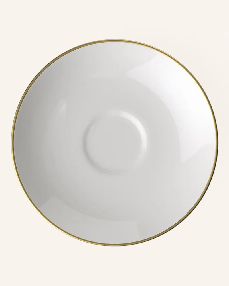 Villeroy & Boch Kaffee-/Teeuntertasse Anmut Gold weiss Weiss