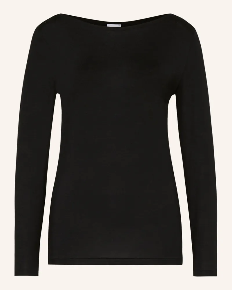 Zimmerli Schlafshirt Pureness schwarz Schwarz