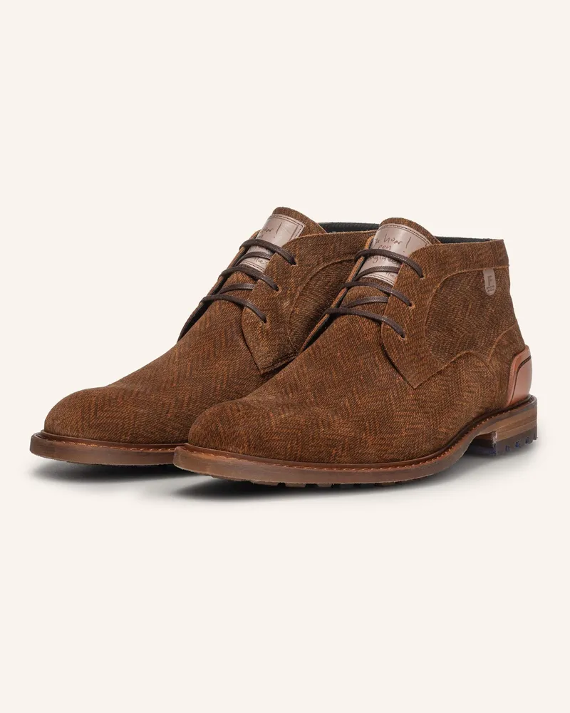 Floris van Bommel Schnürboots CREPI 13 Cognac