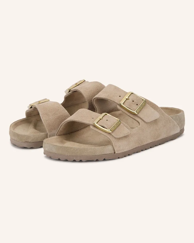 Birkenstock Pantoletten Arizona beige Taupe