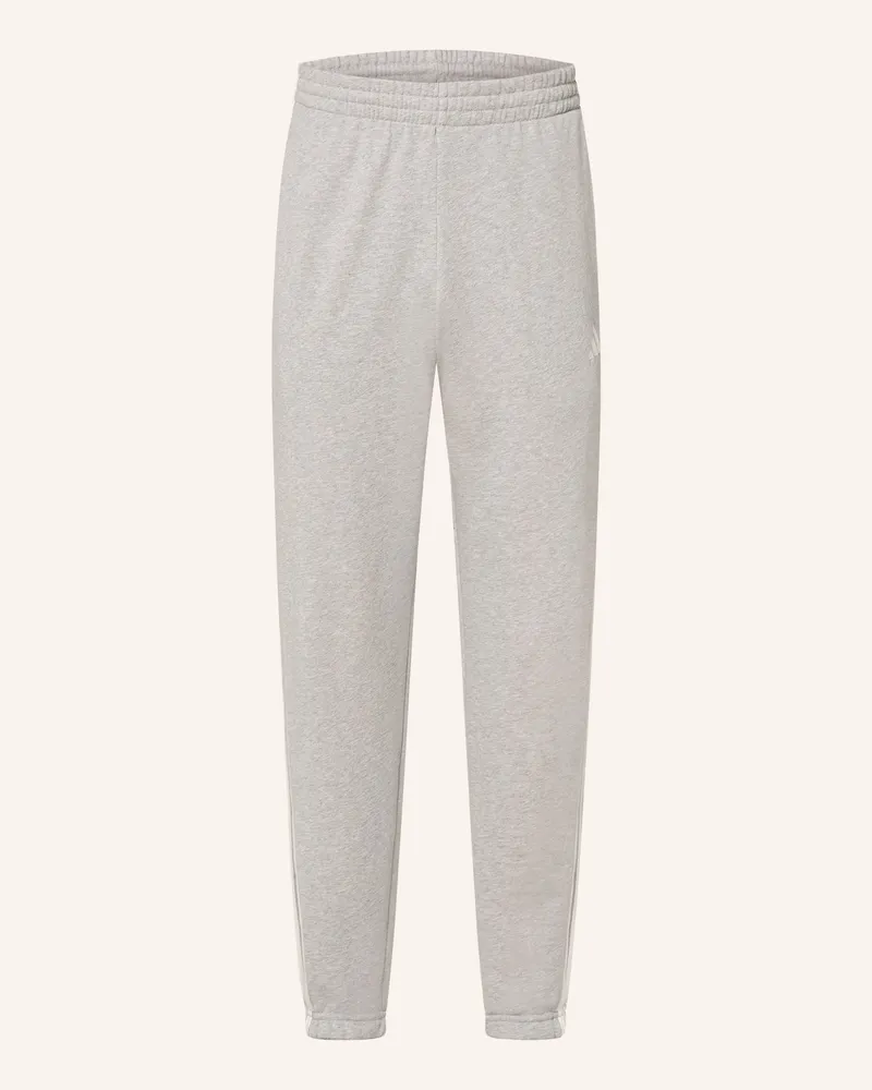 adidas Sweatpants Essentials 3-Stripes grau Hellgrau