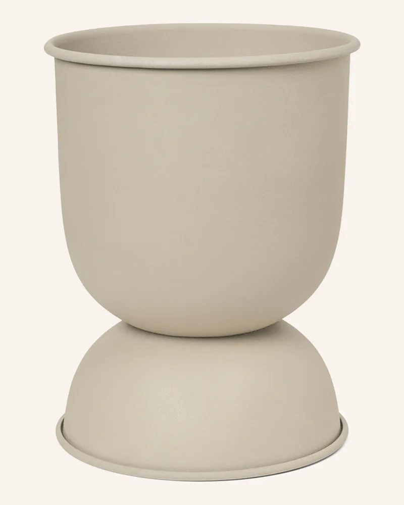 ferm LIVING Blumentopf Hourglass Extra Small beige Beige