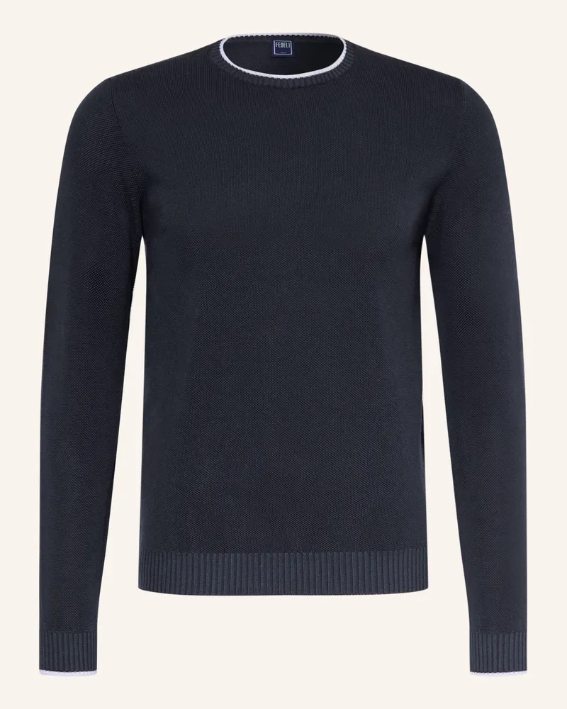 Fedeli Pullover blau Dunkelblau