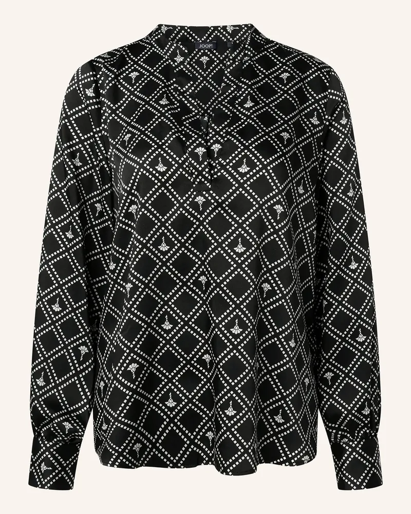 JOOP! Blusenshirt Brigitta Aus Satin schwarz Schwarz