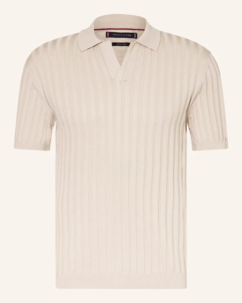 Tommy Hilfiger Strick-Poloshirt Beige