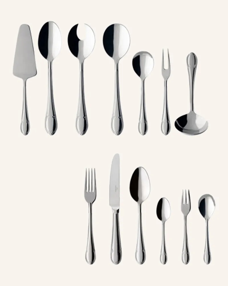 Villeroy & Boch Tafelbesteck 68tlg. Mademoiselle silber Silber