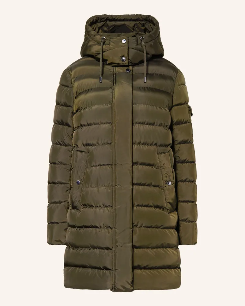 Fuchs Schmitt Steppmantel mit abnehmbarer Kapuze Dunkelgrün