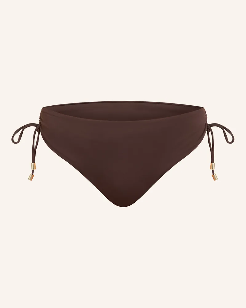 Max Mara Basic-Bikini-Hose SANDRA Dunkelbraun