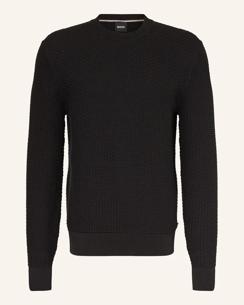 HUGO BOSS Pullover IMBERTO Schwarz