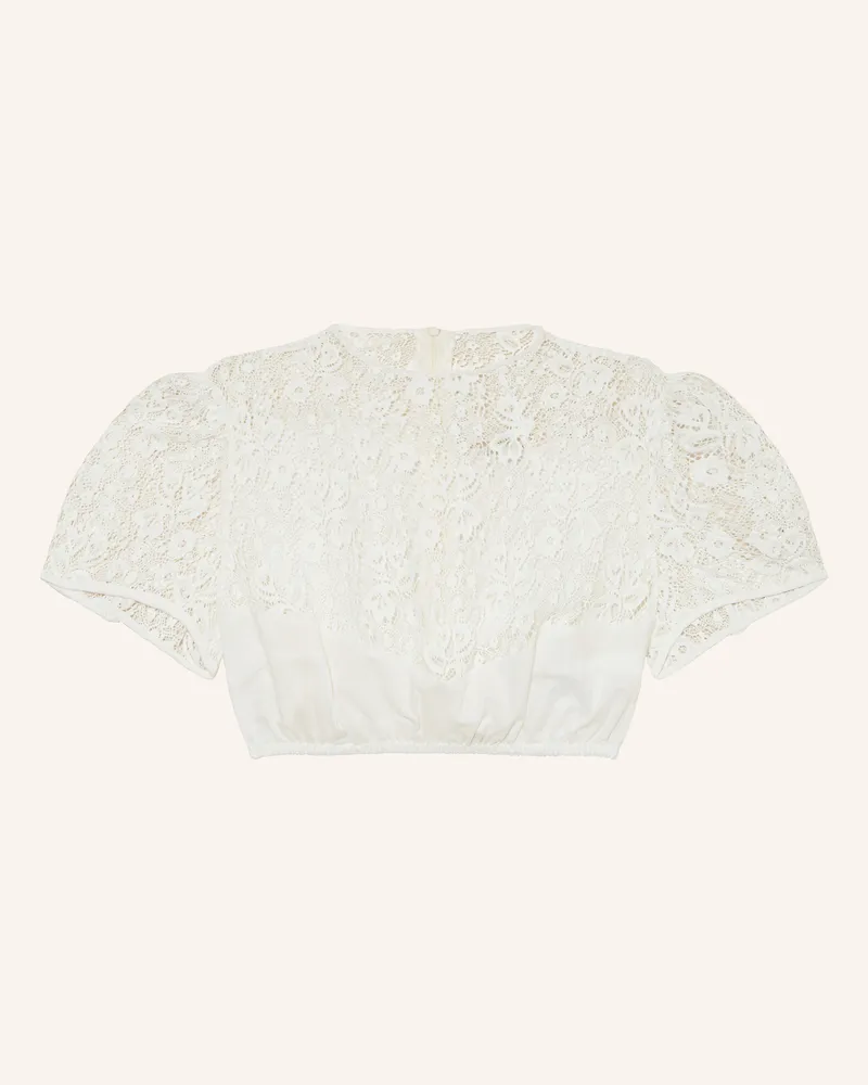 Gottseidank Dirndlbluse ERNESTA mit Spitze Weiss